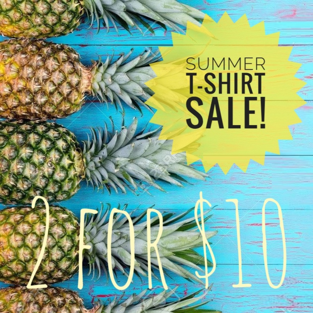 2 for $10 Summer T-Shirt Sale